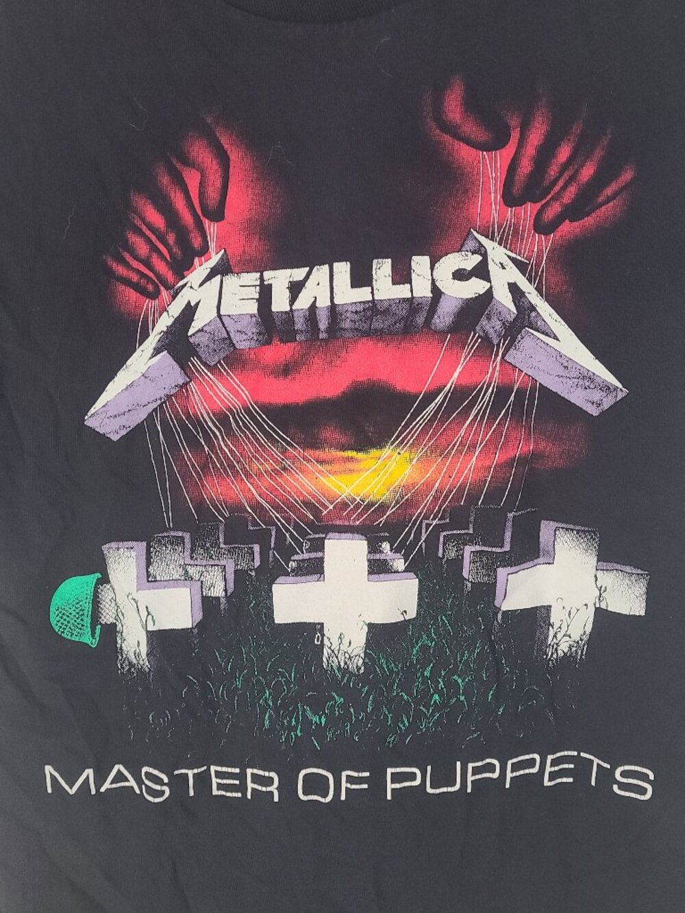 Metallica Master Of Puppets Black Small 2-Sided T-Shirt Thrash Metal - Picture 4 of 5